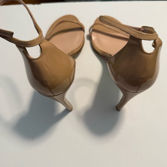 Stuart Weitzman Tan Heeled Sandals with Ankle Strap - Picture 5 of 12